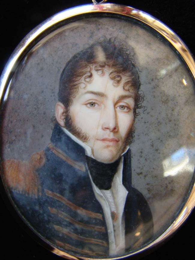 A fine and rare Portrait Miniature of an American Naval Officer by Jean Francois de la Vallee circa 1805 — image 3